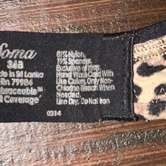 SOMA ANIMAL PRINT BRA 36B pre owned. Purchased here and reposting. Great deal! - Picture 5 of 5
